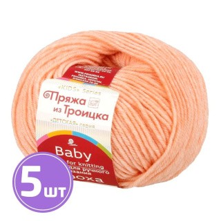 Пряжа из Троицка Кроха (265), розовый персик, 5 шт. по 50 г Пряжа из Троицка Кроха (265), розовый персик, 5 шт. по 50 г
