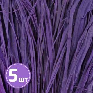 Рафия цветная, 5 упаковок по 30 г ± 5 г, цвет: 09 фиолетовый, Blumentag