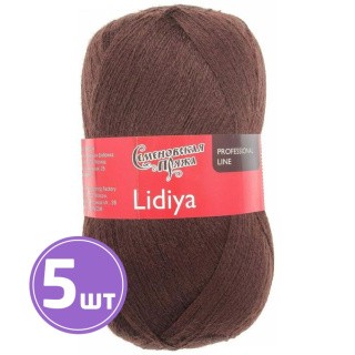 Пряжа Семеновская Lidiya (1443), махагон 5 шт. по 100 г Пряжа Семеновская Lidiya (1443), махагон 5 шт. по 100 г