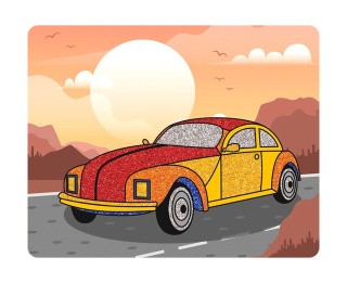 Аппликация блёстками «Машина», 20x25 см, Hobbius Аппликация блёстками «Машина», 20x25 см, Hobbius