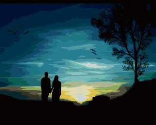 Картина по номерам «Вдвоем» Картина по номерам «Вдвоем»