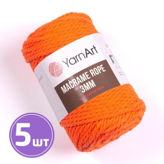 Пряжа YarnArt Macrame rope 3 мм (800), апельсин, 5 шт. по 250 г