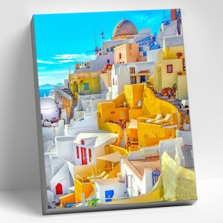 Картина по номерам «Санторини. Греция» Картина по номерам «Санторини. Греция»