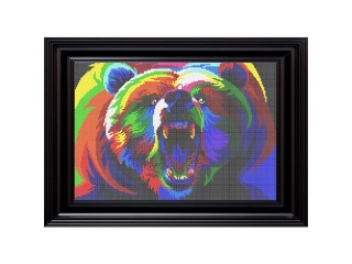 Рисунок на ткани «Медведь»