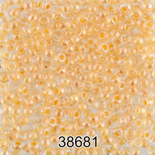 Бисер Чехия круглый 5 10/0, 2,3 мм, 500 г, цвет: 38681 бледно-желтый