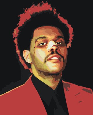 Картина по номерам «Музыкант The Weeknd Викенд 3»
