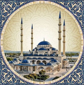 Алмазная вышивка «Мечеть Сердце Чечни»