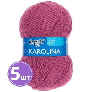 Пряжа Семеновская Karolina (11197), брусника, 5 шт. по 100 г Пряжа Семеновская Karolina (11197), брусника, 5 шт. по 100 г
