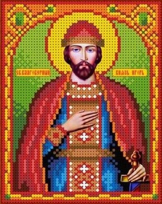 Рисунок на ткани «Святой Игорь»