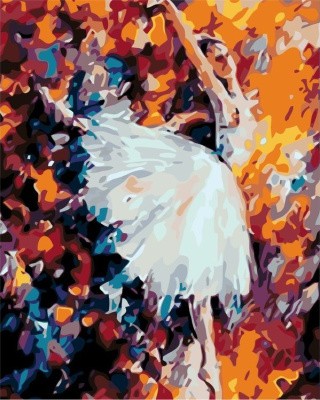 Картина по номерам «Балерина»
