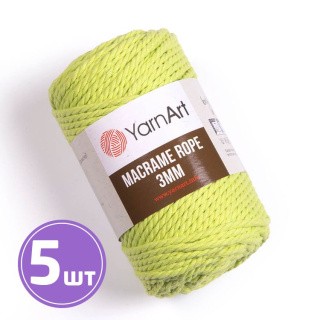 Пряжа YarnArt Macrame rope 3 мм (755), тропик, 5 шт. по 250 г Пряжа YarnArt Macrame rope 3 мм (755), тропик, 5 шт. по 250 г