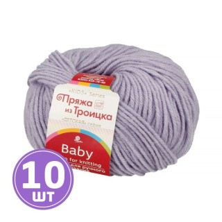 Пряжа из Троицка Кроха (025), кристалл, 10 шт. по 50 г Пряжа из Троицка Кроха (025), кристалл, 10 шт. по 50 г
