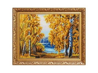 Рисунок на ткани «Янтарный лес»