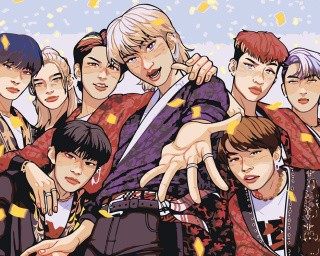 Картина по номерам «Stray Kids Стрей Кидс KPOP кпоп: Аниме» Картина по номерам «Stray Kids Стрей Кидс KPOP кпоп: Аниме»