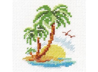 Набор для вышивания «Пальмовый островок»