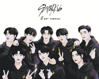 Картина по номерам «Stray Kids Стрей Кидс KPOP кпоп: Аниме» Картина по номерам «Stray Kids Стрей Кидс KPOP кпоп: Аниме»