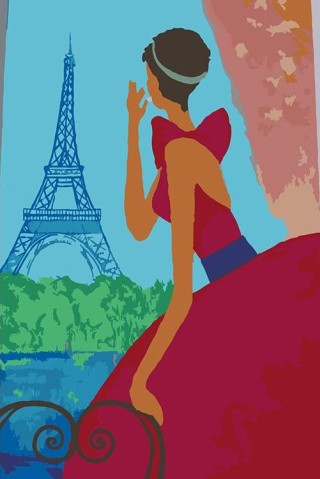Картина по номерам «Окно в Париж»