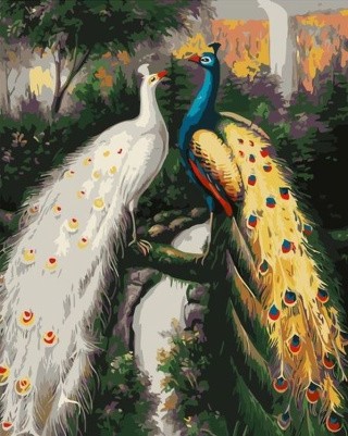 Картина по номерам «Павлины» Картина по номерам «Павлины»