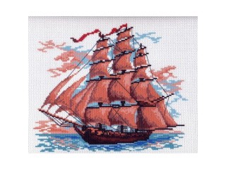Рисунок на канве «Алые паруса»