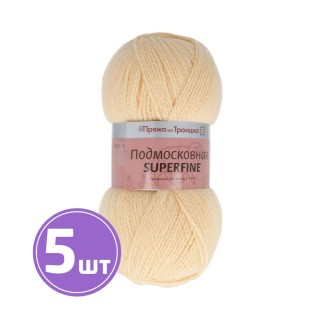 Пряжа из Троицка Подмосковная SUPERFINE (1080), шампанское, 5 шт. по 100 г Пряжа из Троицка Подмосковная SUPERFINE (1080), шампанское, 5 шт. по 100 г