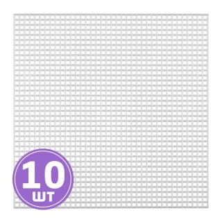 Канва пластиковая «Квадрат большой», 100% полиэтилен, 14x14 см, 10 шт., Gamma Канва пластиковая «Квадрат большой», 100% полиэтилен, 14x14 см, 10 шт., Gamma