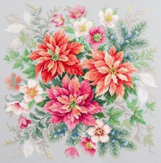Набор для вышивания «Магия цветов. Пуансеттия»