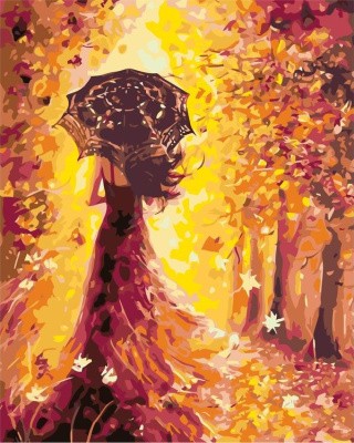 Картина по номерам «Леди-осень»
