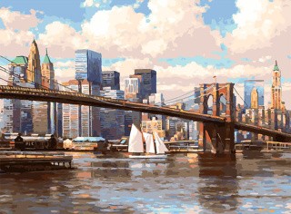 Картина по номерам «Бруклинский мост»