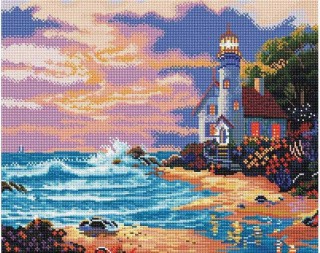 Алмазная вышивка «Дом с маяком» Алмазная вышивка «Дом с маяком»