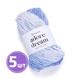 Пряжа YarnArt Adore Dream (1067), сине-белый, 5 шт. по 100 г Пряжа YarnArt Adore Dream (1067), сине-белый, 5 шт. по 100 г