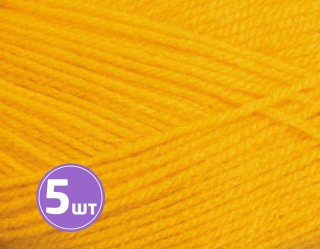 Пряжа Пехорка Лаконичная (485), жёлто-оранжевый, 5 шт. по 100 г Пряжа Пехорка Лаконичная (485), жёлто-оранжевый, 5 шт. по 100 г