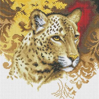 Алмазная вышивка «Портрет леопарда»