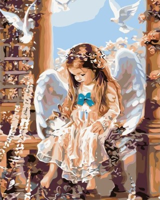 Картина по номерам «Девочка-aнгeл» Картина по номерам «Девочка-aнгeл»