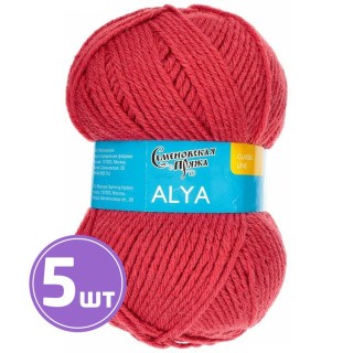 Пряжа Семеновская Alya (70021), темный коралл, 5 шт. по 100 г Пряжа Семеновская Alya (70021), темный коралл, 5 шт. по 100 г
