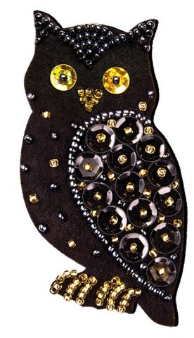 Набор для изготовления украшения-патча «Ночная птица» Набор для изготовления украшения-патча «Ночная птица»