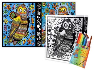 Папка-раскраска «Совы» + 10 маркеров Папка-раскраска «Совы» + 10 маркеров