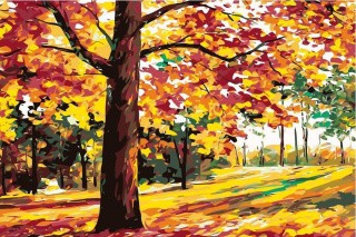 Картина по номерам «Осенний лес»