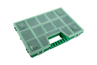 Коробка для швейных принадлежностей, пластик, цвет: салатовый, 35,5x31x6 см, Gamma