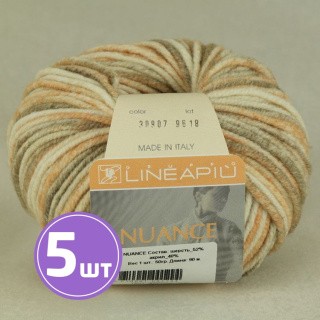 Пряжа LineaPIU NUANCE (30907), мультиколор, 5 шт. по 50 г Пряжа LineaPIU NUANCE (30907), мультиколор, 5 шт. по 50 г
