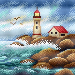 Алмазная вышивка «Маяк надежды»