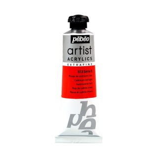Краска акриловая Pebeo Artist Acrylics extra fine №5 (Кадмий светло-красный), 37 мл
