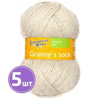 Пряжа Семеновская Granny`s sock W (526), самородок 5 шт. по 100 г Пряжа Семеновская Granny`s sock W (526), самородок 5 шт. по 100 г