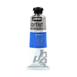 Краска акриловая Pebeo Artist Acrylics extra fine №5 (Церулеум синий), 37 мл