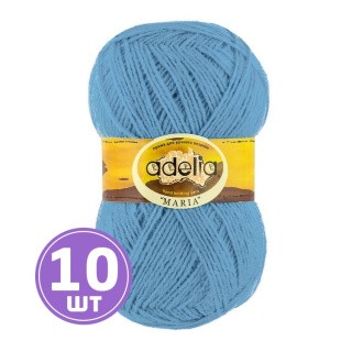Пряжа Adelia MARIA (11), голубой, 10 шт. по 50 г Пряжа Adelia MARIA (11), голубой, 10 шт. по 50 г