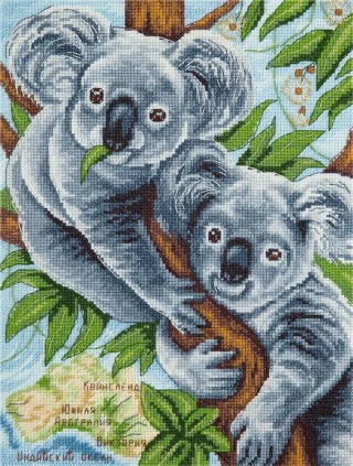 Набор для вышивания «Пушистые коалы»