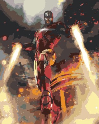 Картина по номерам «Железный человек» Картина по номерам «Железный человек»