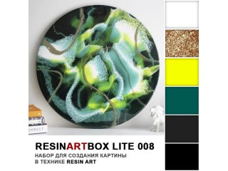 Набор для создания картины эпоксидной смолой ResinArtBox 008 Набор для создания картины эпоксидной смолой ResinArtBox 008