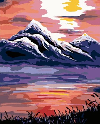 Картина по номерам «Завораживающие горы»