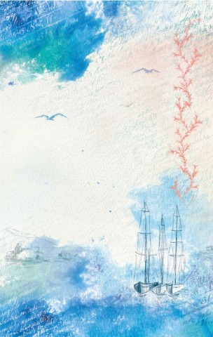 Бумага рисовая «Море-море», 32х22 см Бумага рисовая «Море-море», 32х22 см