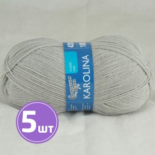 Пряжа Семеновская пряжа Karolina (11200), перламутр, 5 шт. по 100 г Пряжа Семеновская пряжа Karolina (11200), перламутр, 5 шт. по 100 г